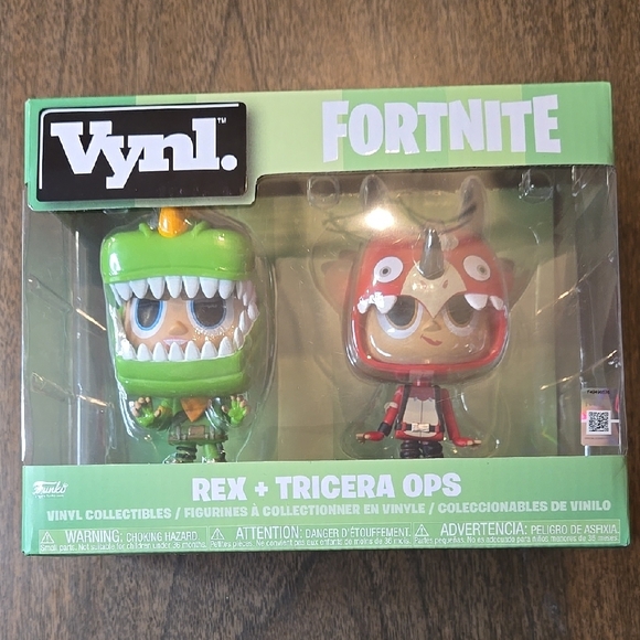 Funko Vynl Fortnite Figures - Rex and Tricera Ops - Picture 1 of 4